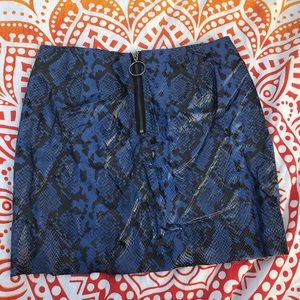 Snakeskin skirt